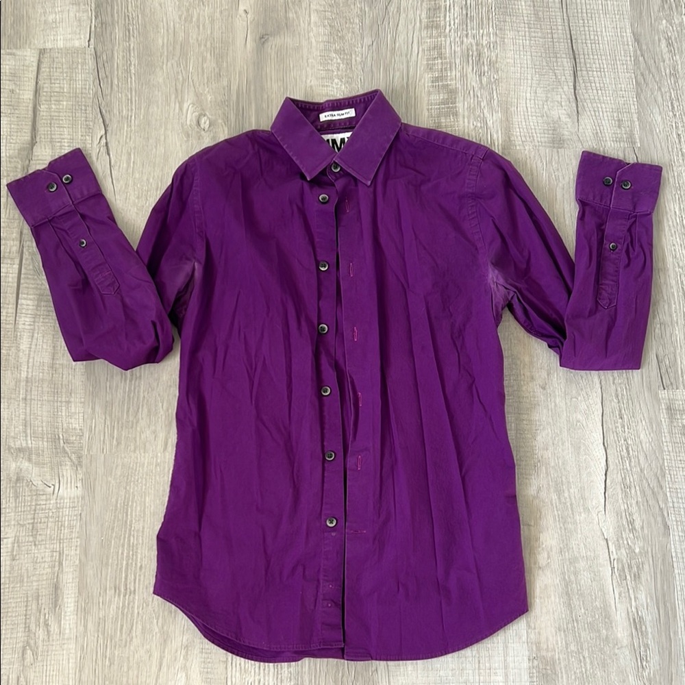Express Men’s Purple Button Down Shirt